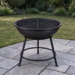 Cast iron fire bowl seen from another angle